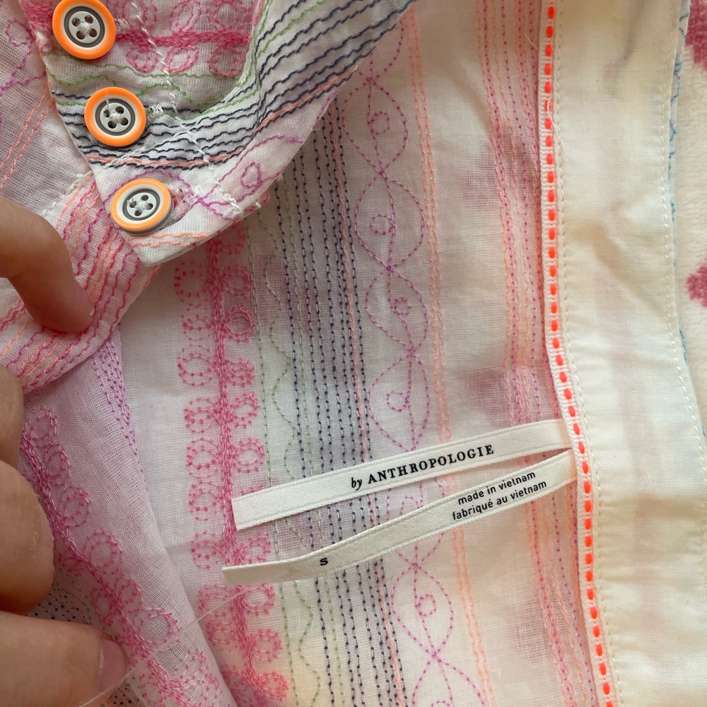 Spring Anthropologie Shirt - Picture 7 of 10